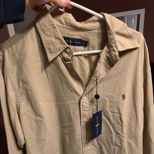 Xl Polo RL men’s button Down Tan